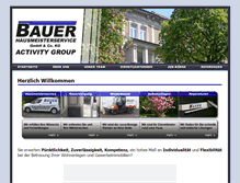 Tablet Screenshot of hausmeisterservicebauer.de